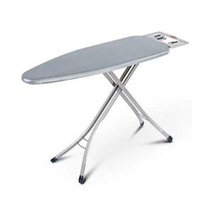 48*15 Inches  Foldable Ironing Board With Aluminum Stands-Grey.