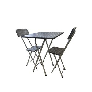 X - Shaped Foldable Wooden Table-Grey 