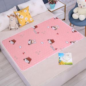 90x70cm Waterproof Washable Mattress Urine Mat for Baby Toddlers Cute Cartoon Bed Protector Diaper Bedding Urine Pads Cloth Breathable Baby Care