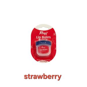Beauty Rivaj UK Lip Balm 8G Strawberry Pink Magic Nourishing Lip Balm Soothes Dry Lips   