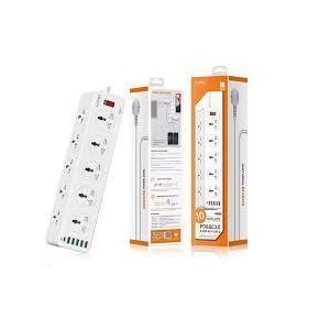 Ldnio Power Extension with 10-Outlet Surge protector power sockets, 5 USB-A, 1 USB-C Ports 30W PD+QC Fast charging adapter sockets 2-meter heavy-duty power Extension Cord 