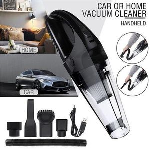 Rechargeable Washable Portable Handheld Vacuum Cleaner Cordless Buster DC12V For Car Kitchen Office Home Pet Hair Dust Cleaning - Black