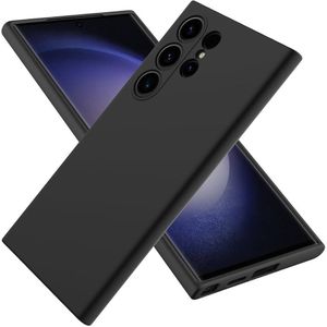 All S-Series Liquid Soft Silicone Case – For S7/S8/S9/S10/S20/S21/S22/S23/S24, Black