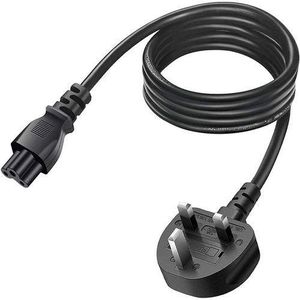 AC 3 Pin Laptop Notebook Adapter Power Cord Cable – Black