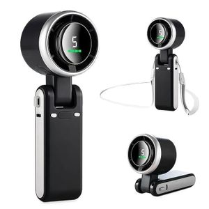 Mini Portable Handheld Turbo Fan features a 5-speed rechargeable design with a digital display, foldable, allowing it to function as both a handheld device and a desktop fan, capable of speeds up to 15,000 RPM for Camping, Travel, Indoor/Outdoor