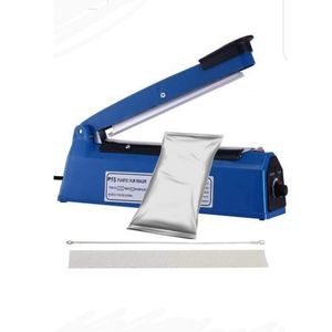 200mm Impulse Heat Sealer Plastic Bag Sealing Machine-Blue