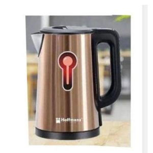 Hoffmans 2.5Ltrs Electric Tea Kettle For Boiling Water Stainless Steel Double Wall Hot Water Boiler With Automatic Shut Off & Boil-Dry Protection Light Gold