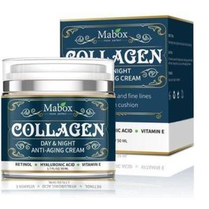 Mabox  Collagen Anti Aging Moisturizing Day & Night Anti-Ageing Face  Cream  contains Vitamin E ,Hyaluronic Acid & Retinol -50Ml 