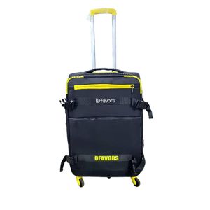 Dfavors A Medium Size Suitcase Which Carry 23KGS It's Strong Material Durable And Long Lasting Water proof Material It Has 5-Wheels 