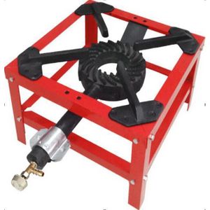 Red Single Gas Cooker Top