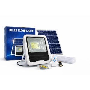 100W Solar Flood Light Outdoor Security Lamp – Waterproof LED Light with Panel & Remote