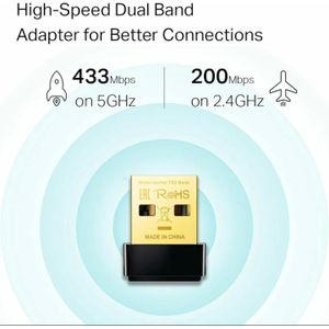 Universal USB WiFi  Bluetooth Adapter, 600Mbps Dual Band 2.4/5Ghz Wireless Network External Receiver, Mini WiFi Dongle for  PC/Laptop/Desktop