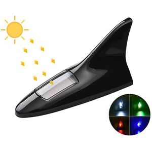 Solar Powered Car Shark Fin Strobe Antenna Tail Lights LED Solar Anti Collision Warning Flash Strobe Tail Car Auto Style Tail Light Solar Power 