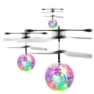 Colorful Light Induction Flying Crystal Ball Gesture Sensing SuspensionAnti Drop Rechargeable Kids Interactive Toy Indoor Outdoor Leisure Toy