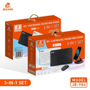 Jeqang Wireless Keyboard: A compact, ultra-thin 78-key Bluetooth keyboard featuring quiet scissor-switch keys and integrated multimedia function shortcuts.