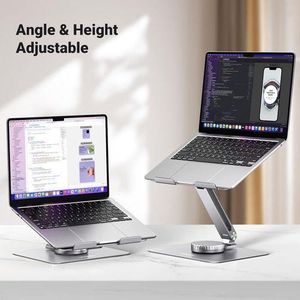 Ugreen  Swivel Laptop Stand for Desk Adjustable 360 Rotating Base Compatible with MacBook Pro Air Stand, Lenovo Ideapad 3, Dell Chromebook, HP Notebook up to 17.3 Inch