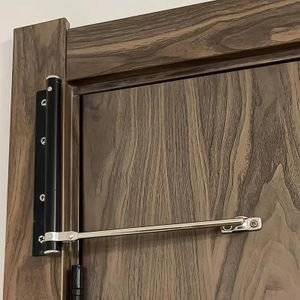 1 piece stainless steel automatic door closer with screws and wrench