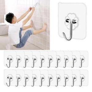 Black Stainless Steel Self-adhesive Hooks, Heavy Duty Waterproof Wall Mount  Nailless Kitchen Bathroom Shower Adhesive Wall Towel Wall Mount - 4 Pack