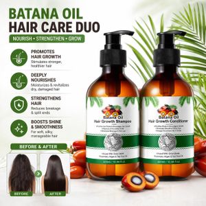 Aliver Batana Oil Hair Growth Shampoo & Conditioner Set 300ml – Strengthening & Nourishing Hair Care Combo