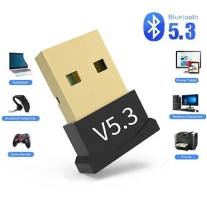 Wireless USB Bluetooth 5.3 Adapter Bluetooth 5.3 Transmitte Music Receiver Adaptador for Computer PC Laptop Earphone Mini Sender