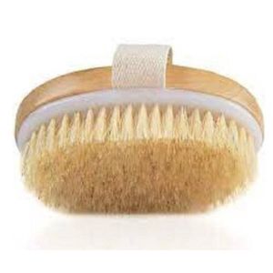 Dry Body Brush with Soft  Natural Bristles