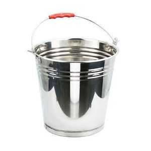 10L Stainless Steel Water Milk Bucket Dairy Pail, Silver.