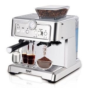 Professional Espresso Machine with Integrated Grinder and Steam Wand - Multicolor