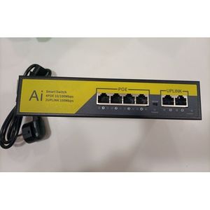 Smart Switch 4 PoE Ports 2 Uplink Ports - Black