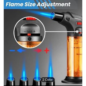 gas lighter with gas bottle