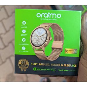 Oraimo Watch Muse Display: 1.32" AMOLED screen protected by anti-scratch Panda Glass