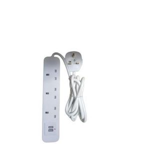 Logan 3 Way USB  Extension  - White