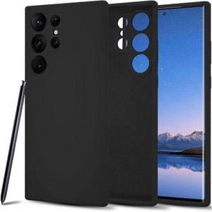 Samsung Original Galaxy S20 Fe, S20, S20 Plus, S20 Ultra, S21, S21 Plus, S21 Ultra, S22, S22 Plus, S22 Ultra, S23, S23 Plus, S23 Ultra Silicone Case,Soft Touch Premium Liquid Rubber Shockproof Phone Cover- Black