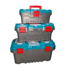 TOTAL 3-Piece Plastic Tool Box Set 14-inch, 17-inch, and 20-inch. 