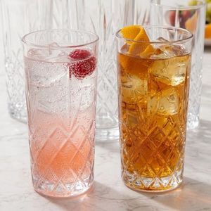DONG FANG DF-25005 Crystal Flare Highball Glasses – Set of 6