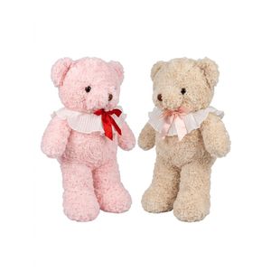 Premium Soft Plush Teddy Bear with Elegant Ruffled Collar