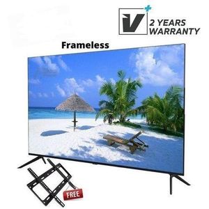 Chiq 32" Inch Frameless Digital LED HD TV, Free Wall Mount -Black