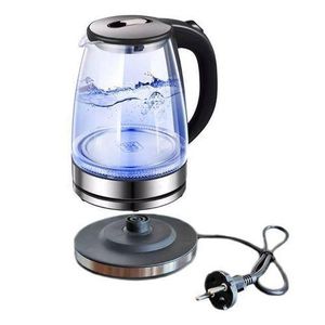 Hoffmans Automatic Electric Kettle Glass Tea Kettle Fast Boiling Auto Shut-off and Boil Dry Protection Transparent Electric Kettle Pacolator (Paco)