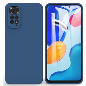 Xiaomi Redmi Note 11 Pro Silicone Protective Phone Case-Blue