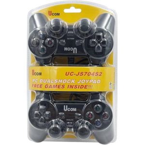 UCOM Wired USB Joypad Game Controllers – 2 Pack