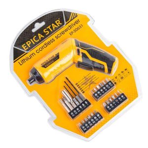Epica Lithium Cordless Screwdriver Set  - 25 Pieces