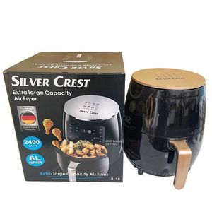 SILVER CREST Extra Large Capacity Digital Air Fryer Of 6 Liters - Green,Black