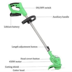 Cordless Electric Grass Trimmer & Brush Cutter 