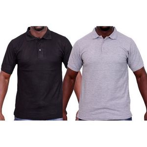 A Pack of 2 Polo Shirts - Black, Grey