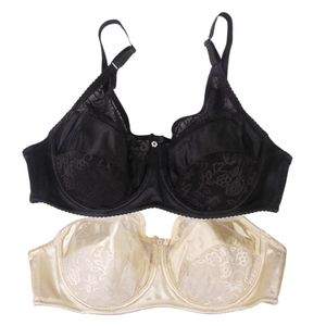 Lingerie Small Boobs French half cup sexy thin large boobs show small  summer lace bra anti-sagging cover set - AliExpress