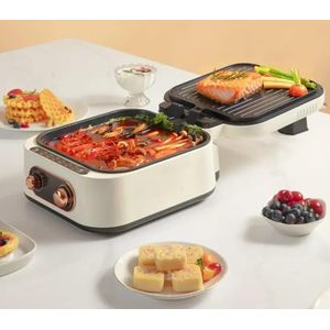 Electric Steak Pancake Pizza Oven Griddle Bake Pan Deepen Crepe Maker Double-sided Heating Skillet Barbeque Grill Hot Pot Cooker