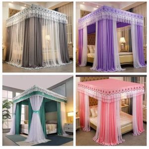 6x6, 4Stand Mosquito Curtain Net- Multicolour 