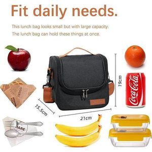 Lunch Bag,Cooler Bag Small for Men Women Foldable Insulated Bag Portable Cooler Bags Picnic Bag Lunch Bag Breakfast Bag for Lunch Box School, Work