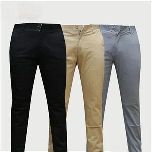 Pack Of 3 Men's Kaki Trousers - Black, Grey, Brown