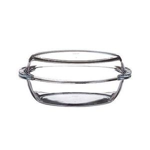 Borcam Oval Casserole Dish With Heat Resistant Oven Microwave Safety - Clear