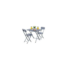 Grey Foldable dining table set